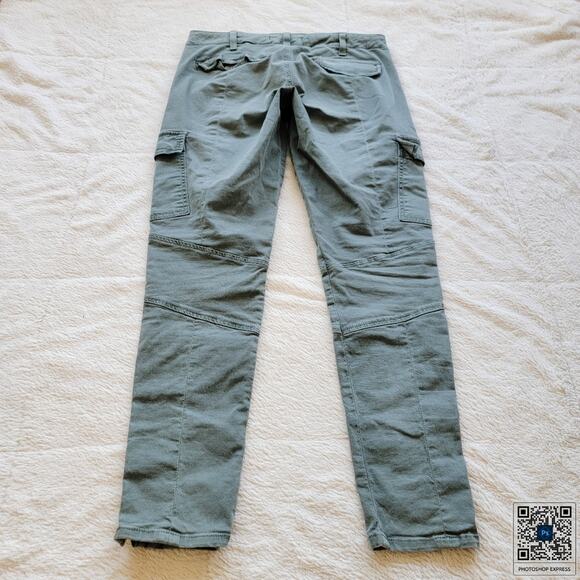 J Brand Olive Low Rise Skinny Leg Moto Jeans - Picture 3 of 5